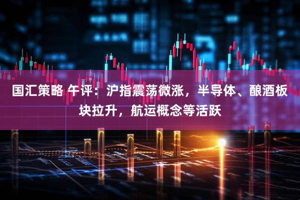 国汇策略 午评：沪指震荡微涨，半导体、酿酒板块拉升，航运概念等活跃