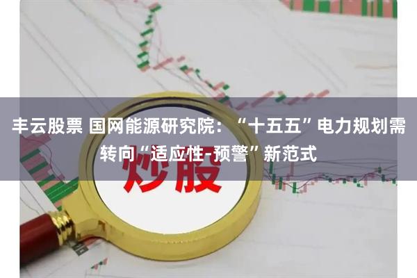 丰云股票 国网能源研究院：“十五五”电力规划需转向“适应性-预警”新范式